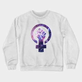 Women Power Galaxy Crewneck Sweatshirt